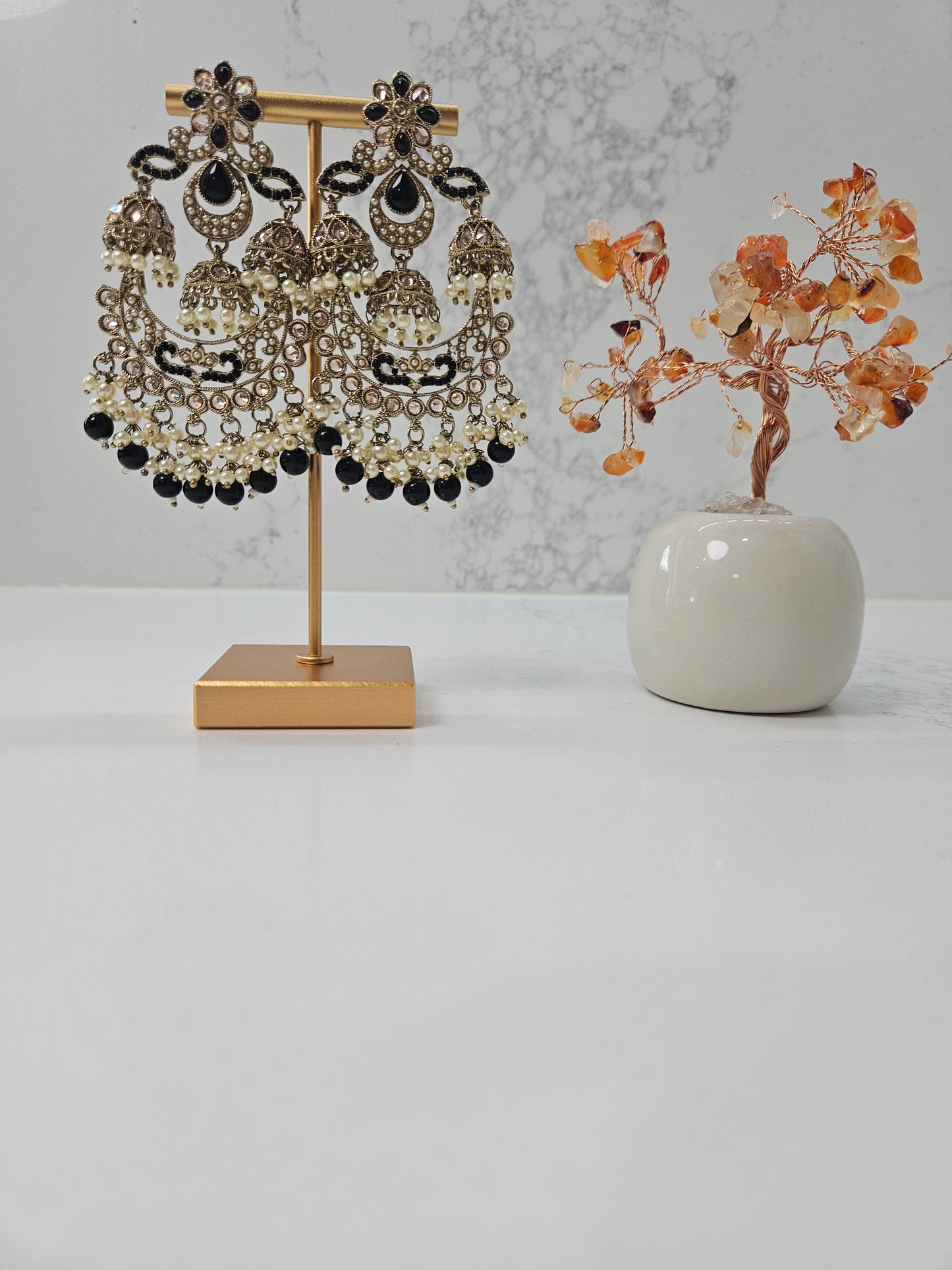 Black Statement Earrings