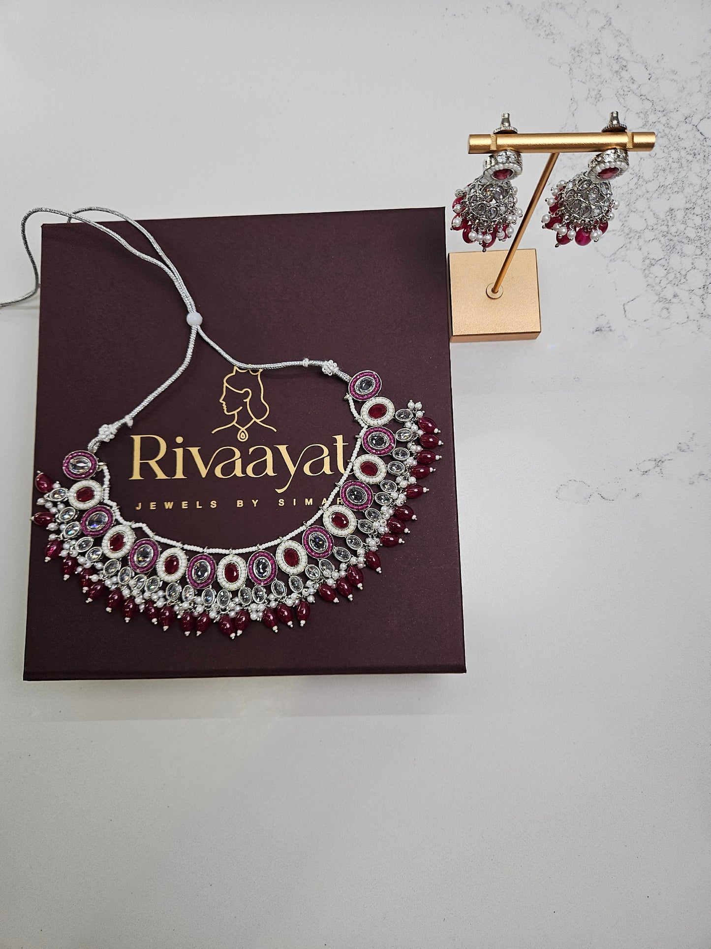 Moissanite Necklace Set