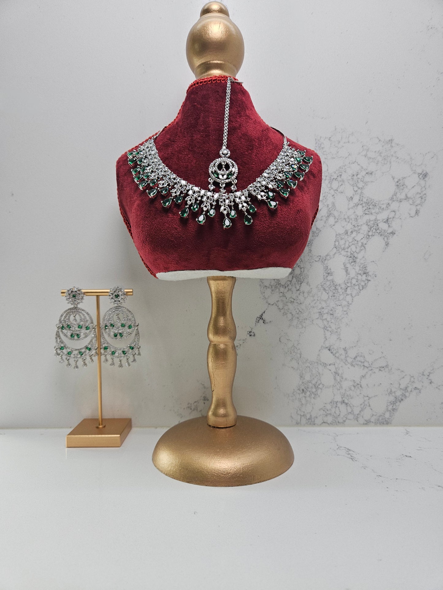 Silver Finish AD Necklace