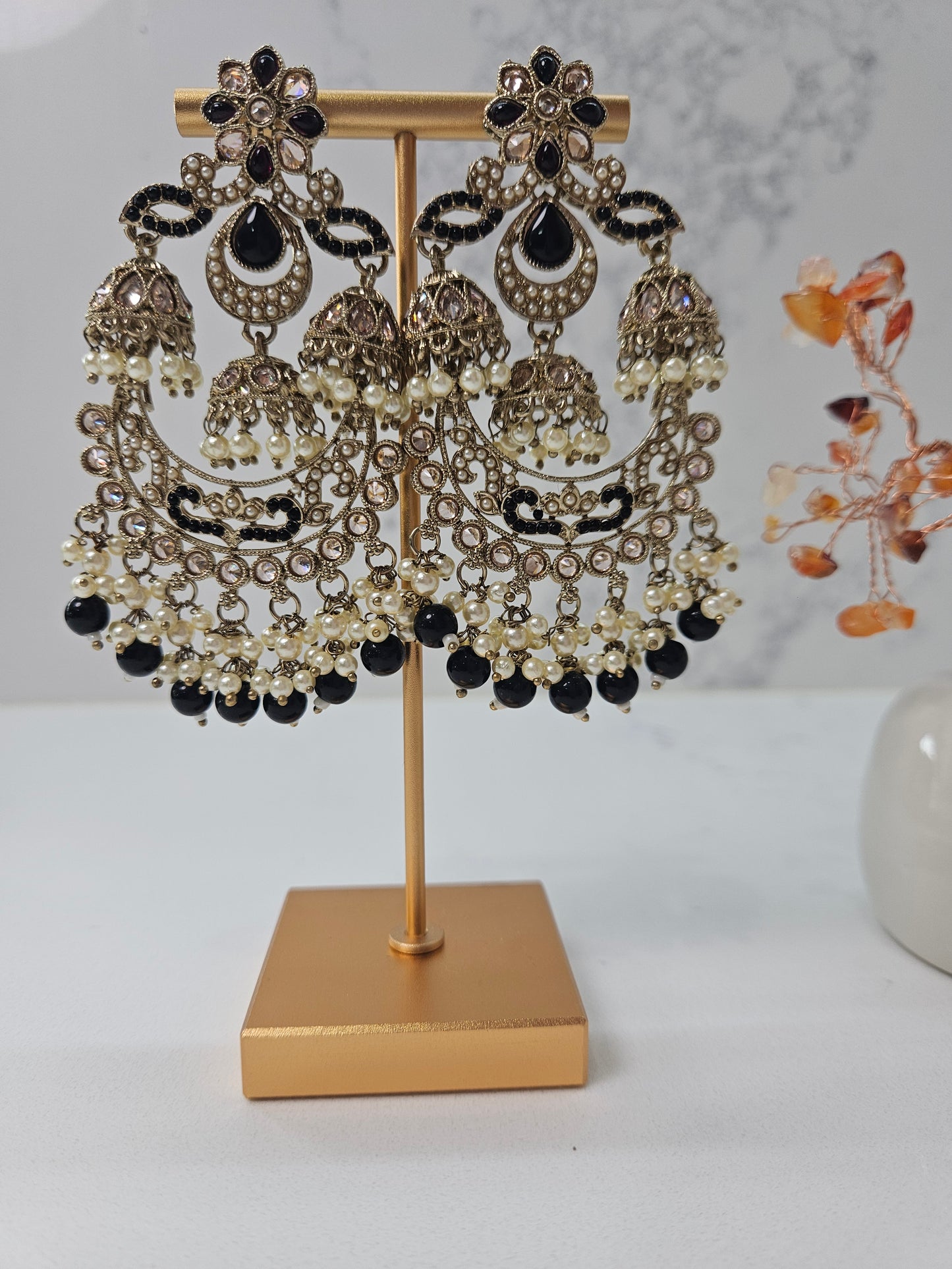 Black Statement Earrings