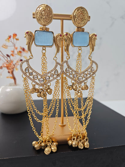 Kashmiri Powder Blue Earrings