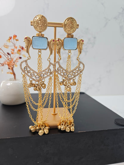 Kashmiri Powder Blue Earrings