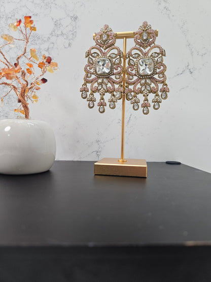 Peach Pakistani Earring