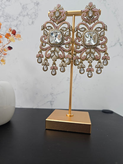 Peach Pakistani Earring