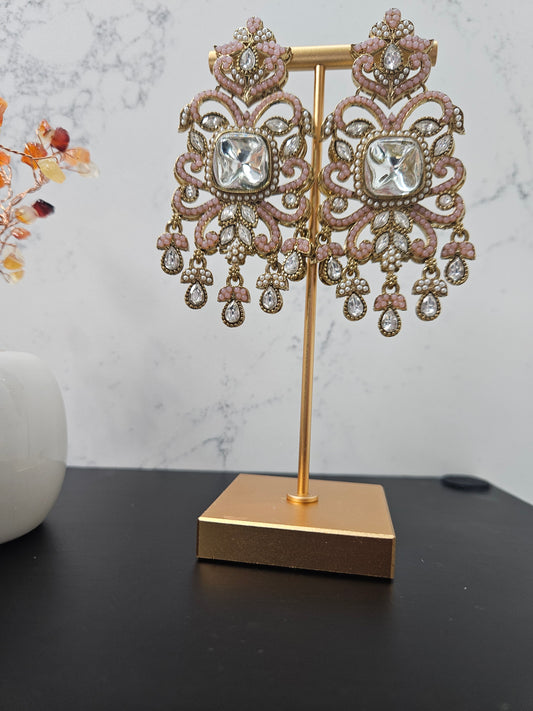 Peach Pakistani Earring