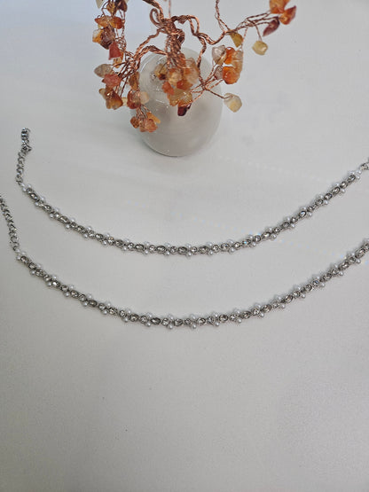 Aria Pearl Drop Anklets