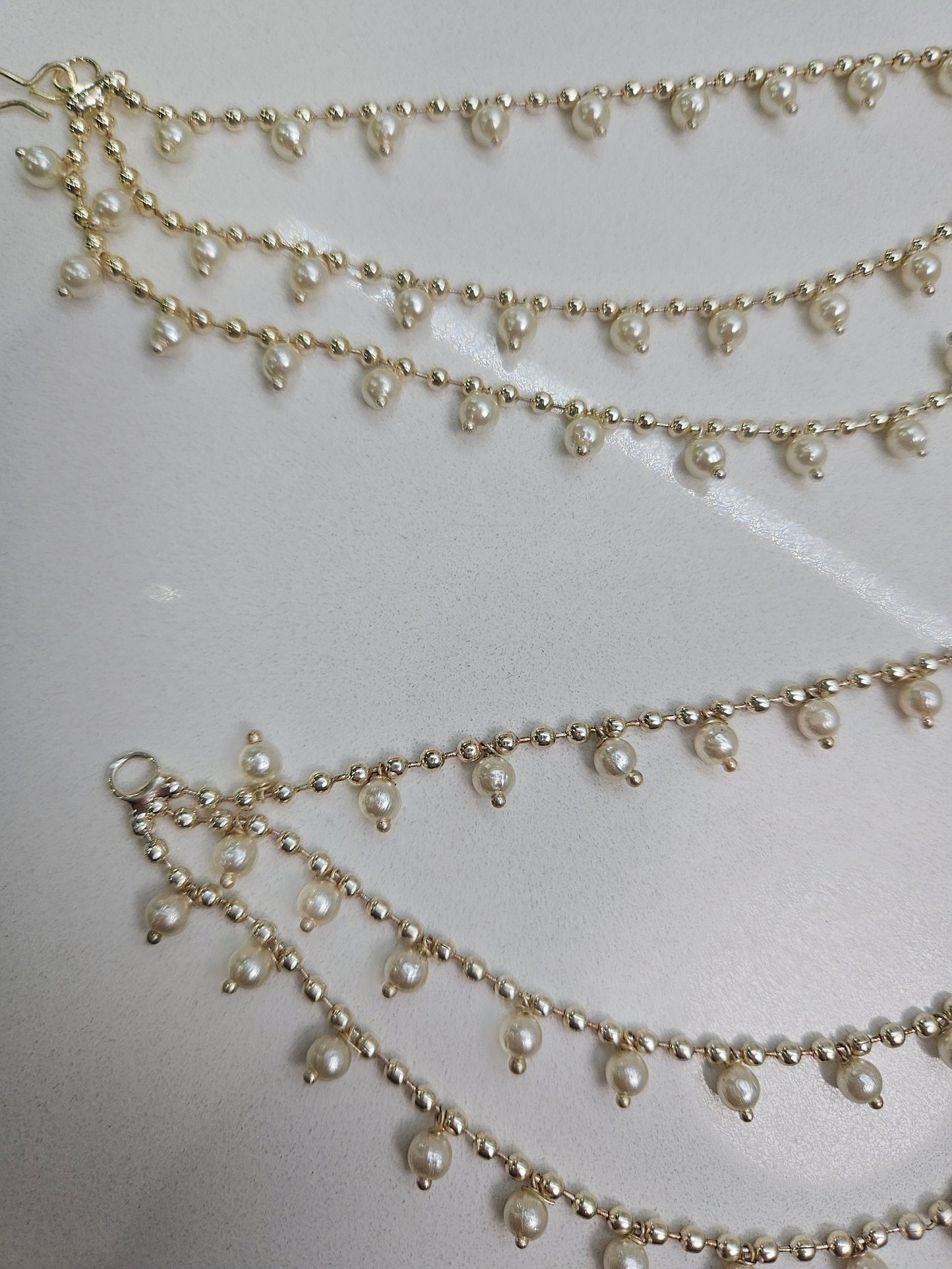 Sahare with Pearl Drops