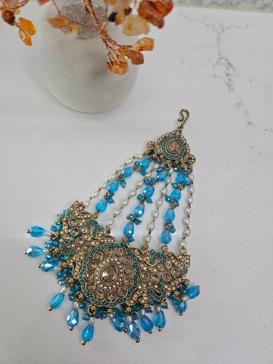 3-Piece Blue Crystal Bridal Jewelry Set