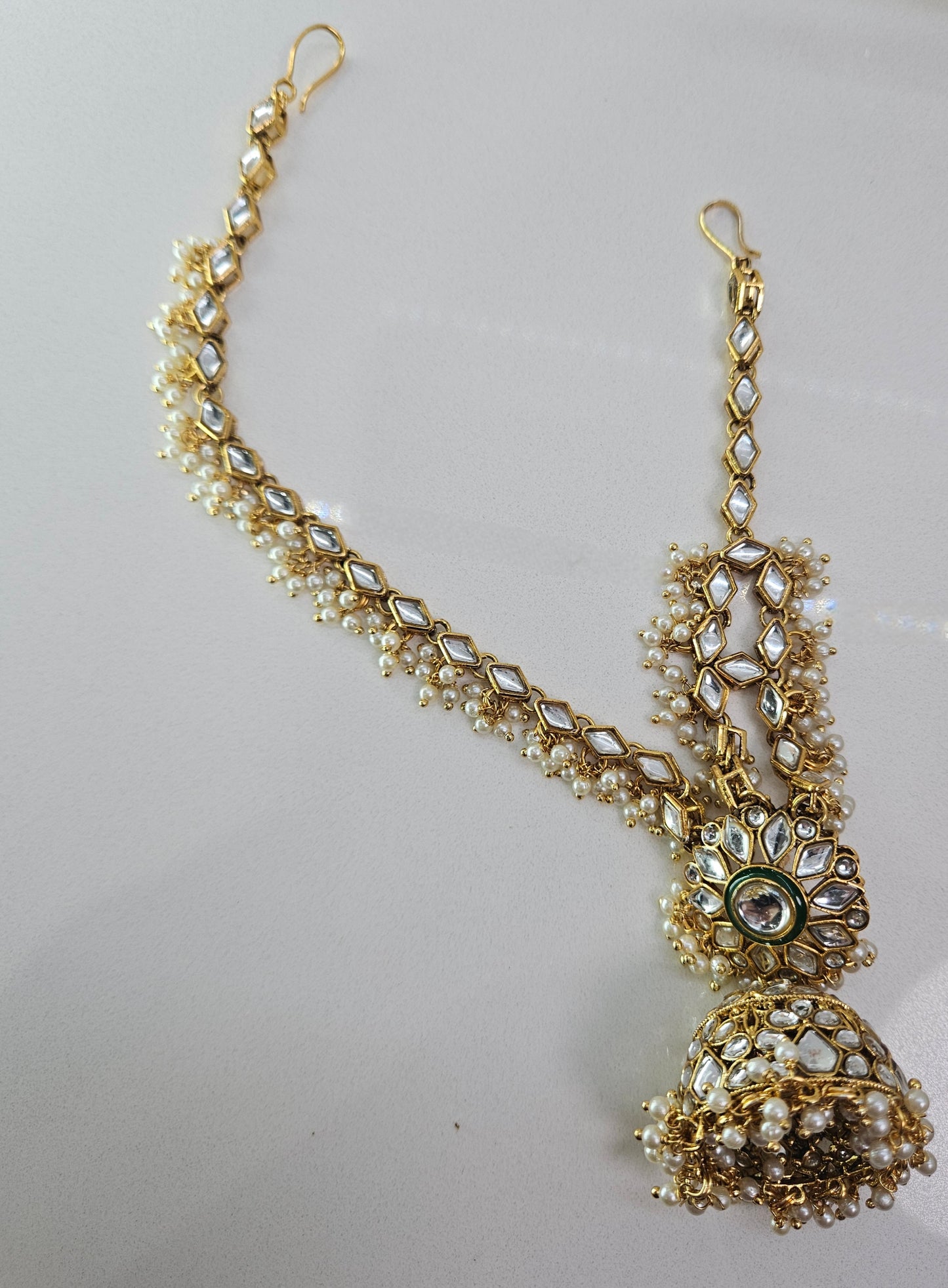 Bahubali Earring with Sahare and Tikka