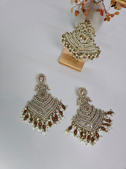 Pakistani Earrings with Tikka Set