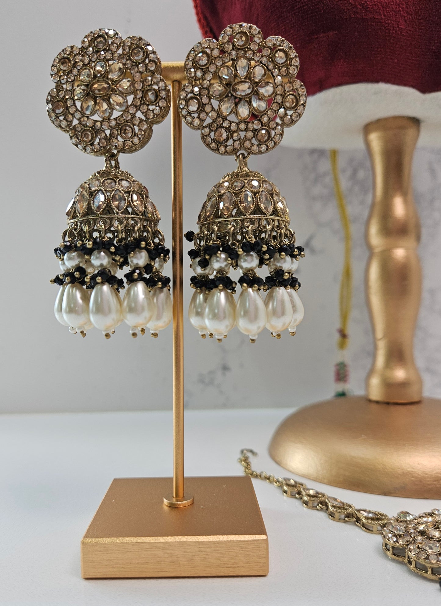 Antique Gold-Toned Kundan Polki Choker