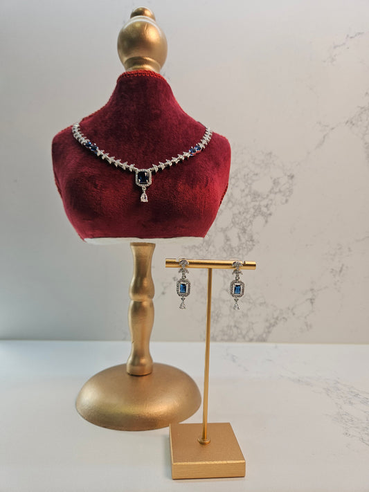 Amelia American Diamond Necklace Set