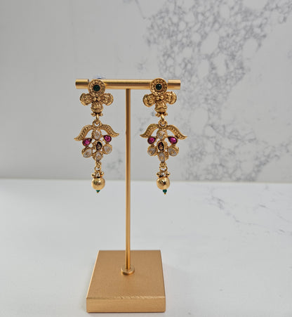 Pearl and Semi-Precious Stone Temple Set