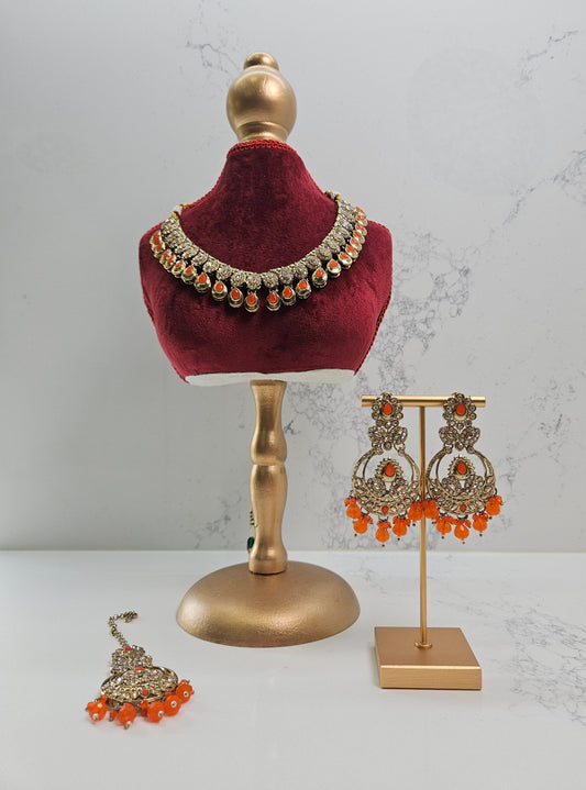 Gold Plated Kundan Necklace