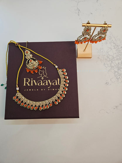 Gold Plated Kundan Necklace