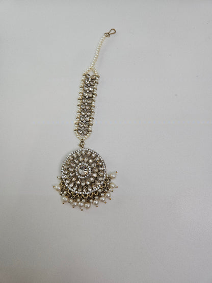 Pearl Choker Necklace Set