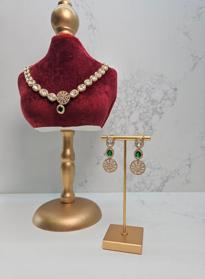 Premium Uncut Kundan Necklace Set