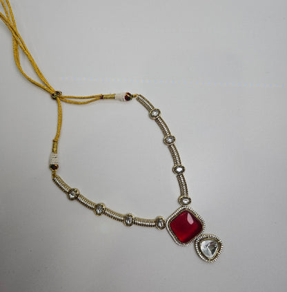 Premium Uncut Kundan Polki Necklace Set