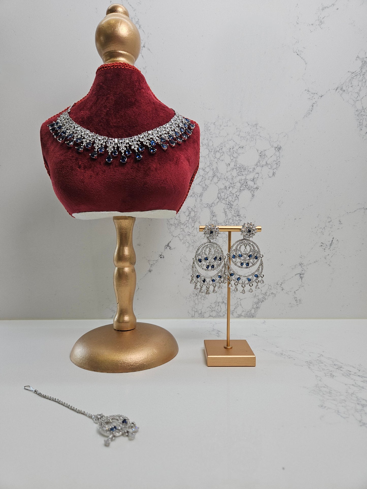 Silver Finish AD Necklace