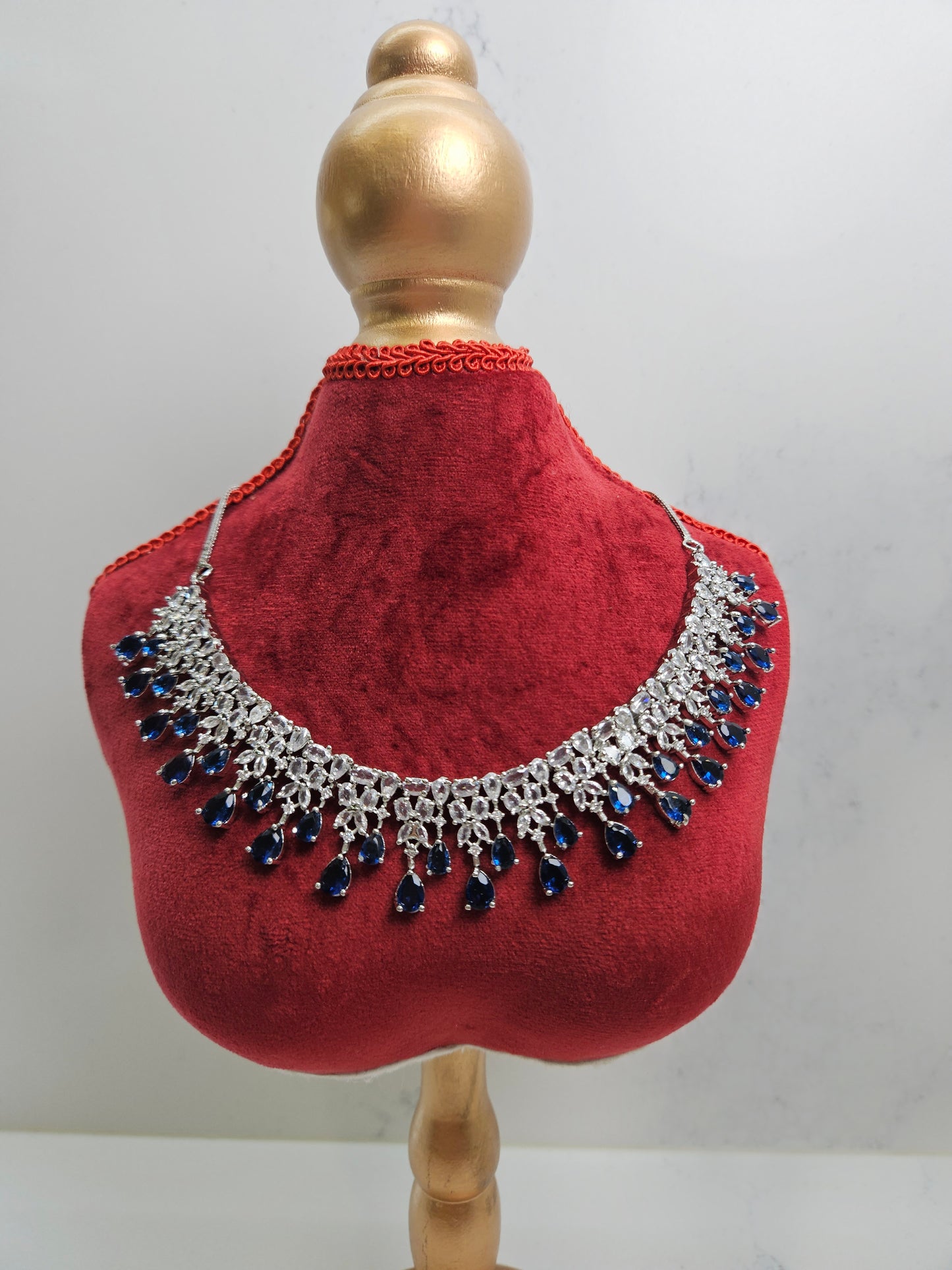 Silver Finish AD Necklace