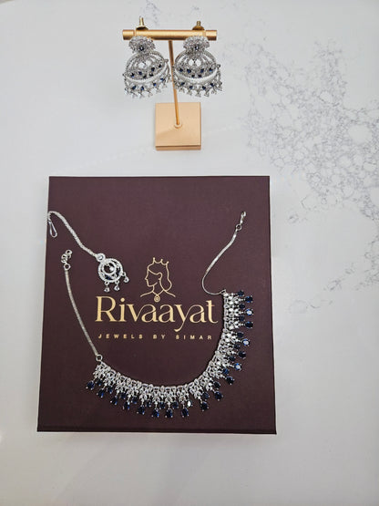 Silver Finish AD Necklace