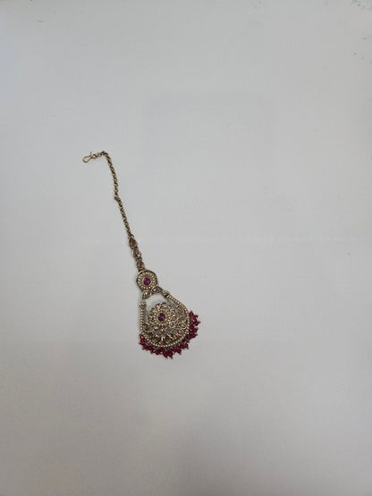 Pakistani Gold-Tone Kundan Necklace