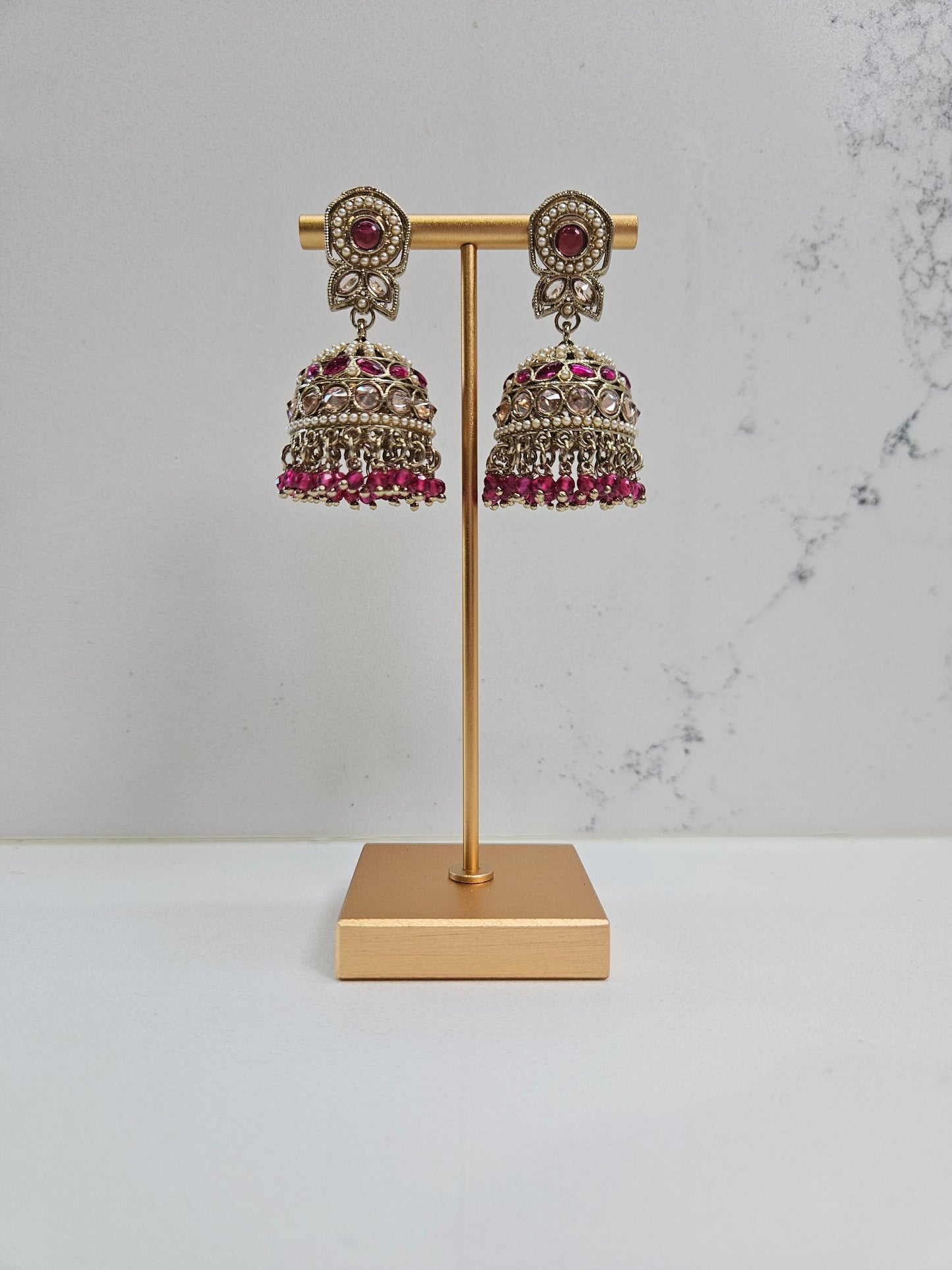 Pakistani Gold-Tone Kundan Necklace