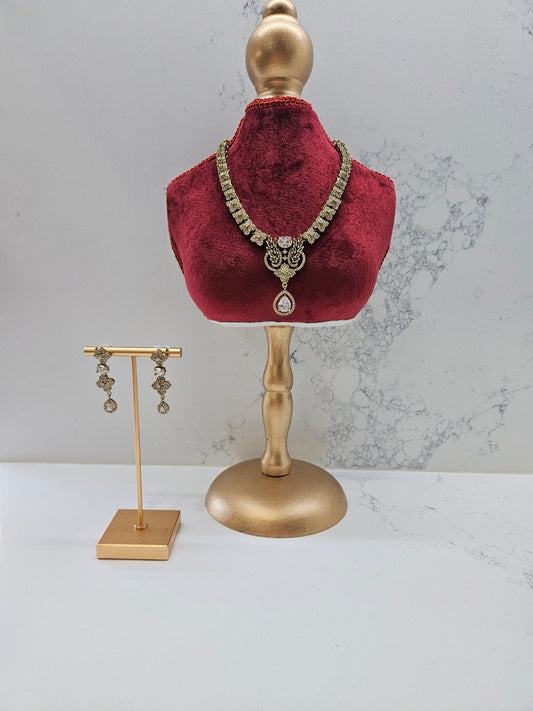 Mehndi Shade AD Necklace