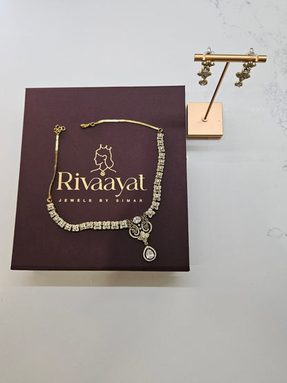 Mehndi Shade AD Necklace