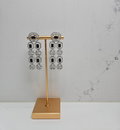 AD Necklace Set with Multi-Layered Design