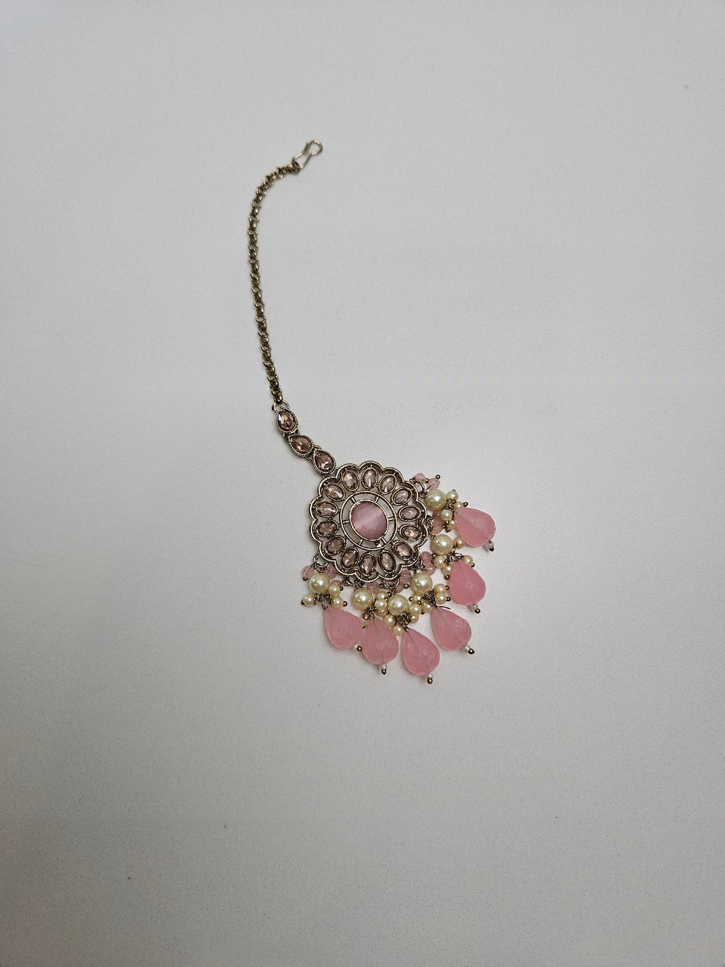 Pastel Pink Kundan Choker Set