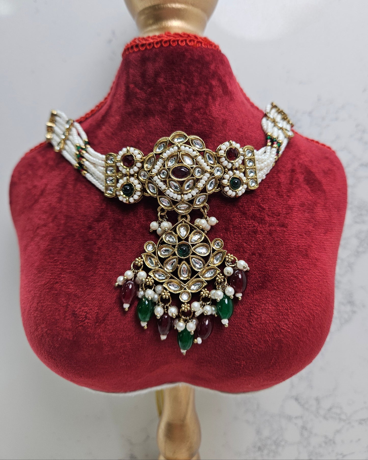 Traditional Polki Choker Necklace