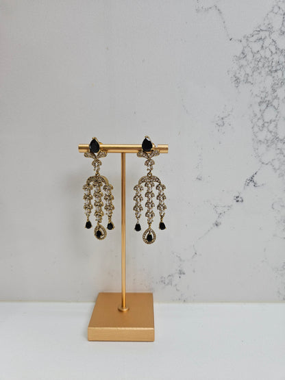 Premium Mehndi Polished AD Necklace Set