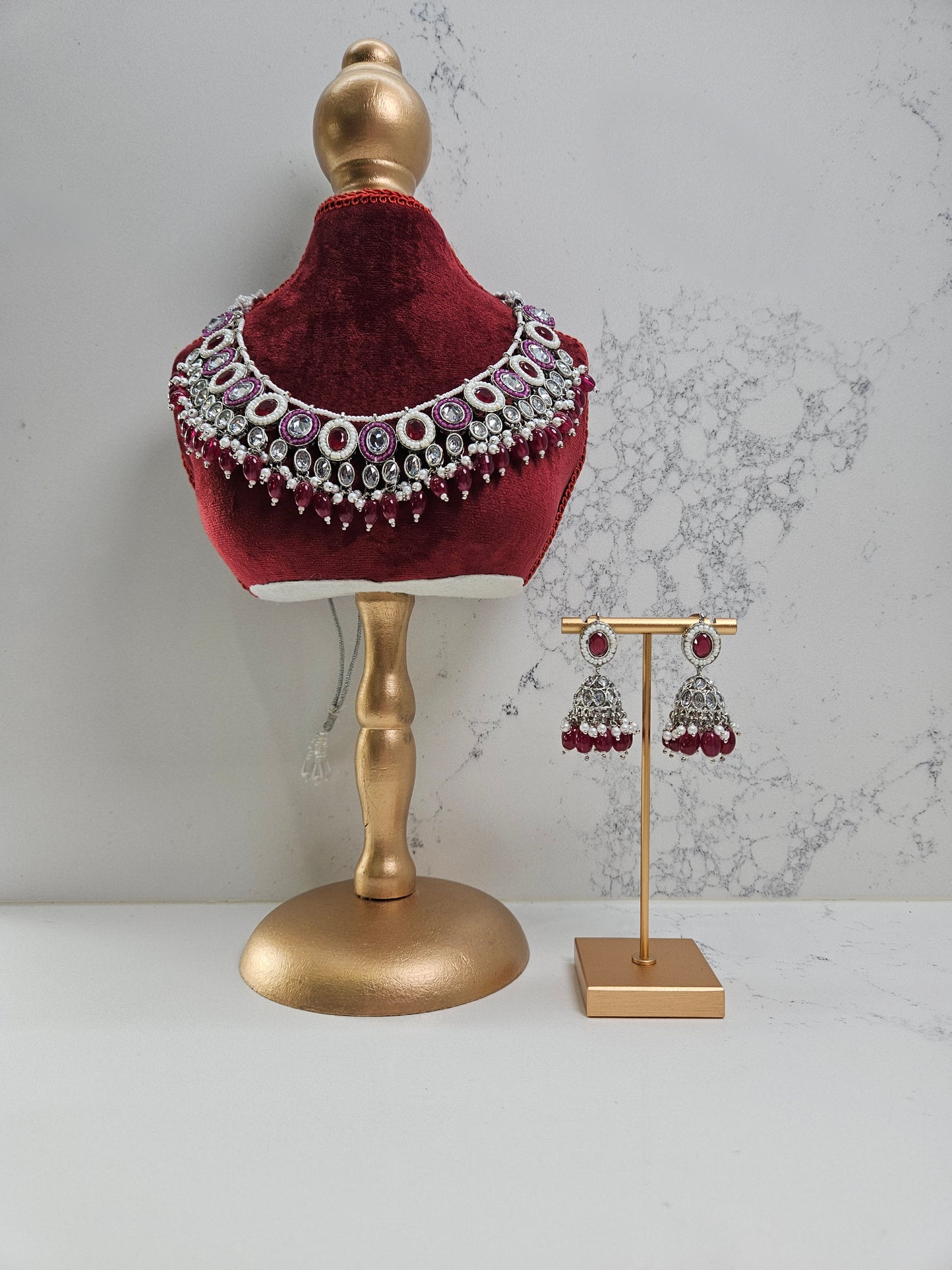 Moissanite Necklace Set