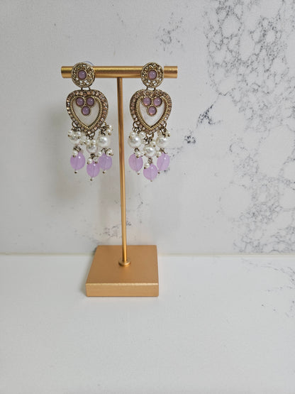 Gold Plated Kundan Necklace Semi Bridal