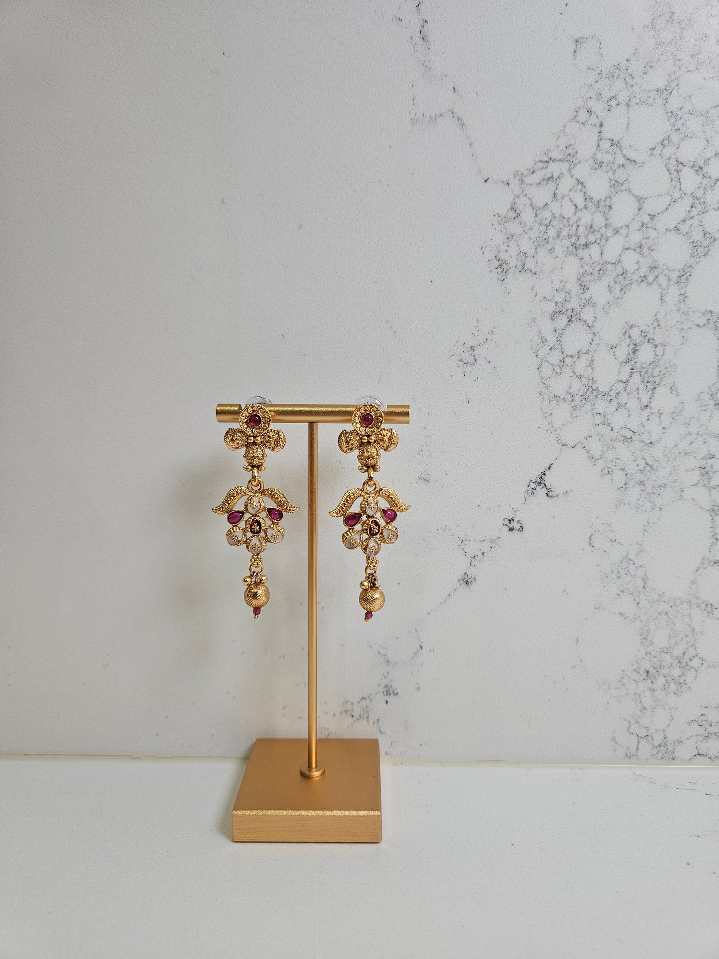 Pearl and Semi-Precious Stone Temple Set