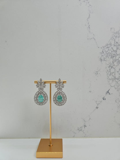 Mint American Diamond Necklace Set