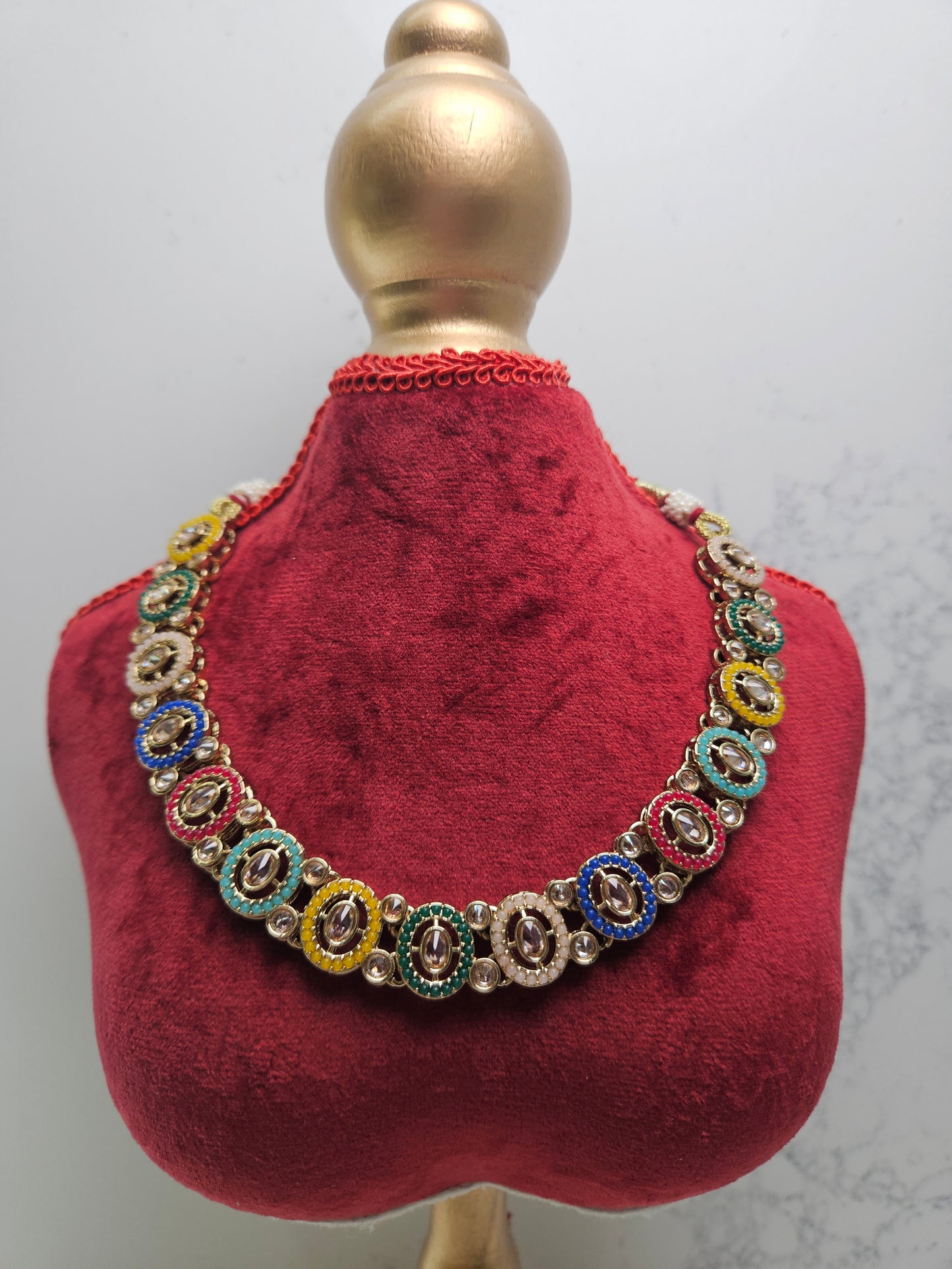 Multi Color Pakistani Necklace Set