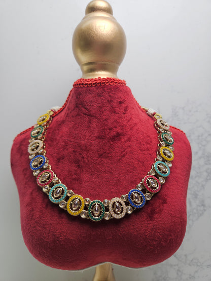 Multi Color Pakistani Necklace Set