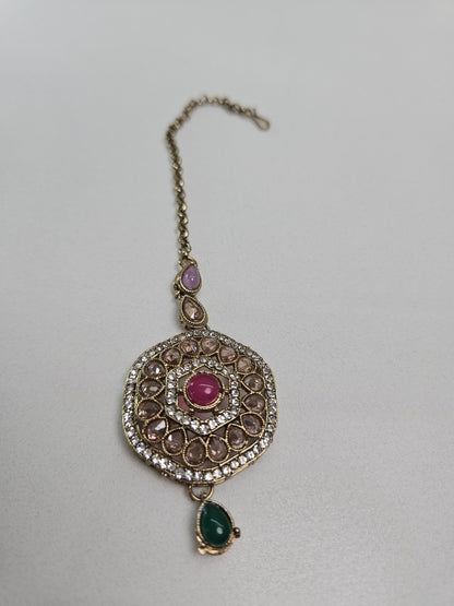 Multi Color Kundan Necklace Set