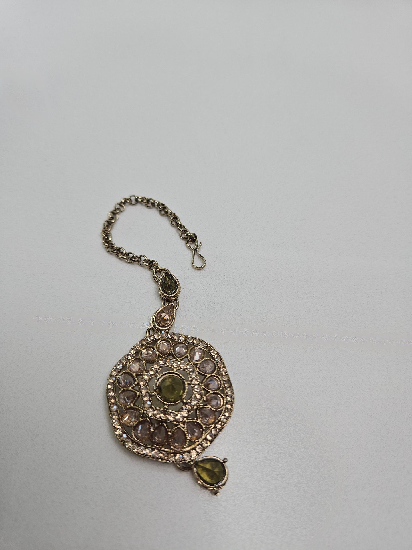 Olive Green Kundan Set
