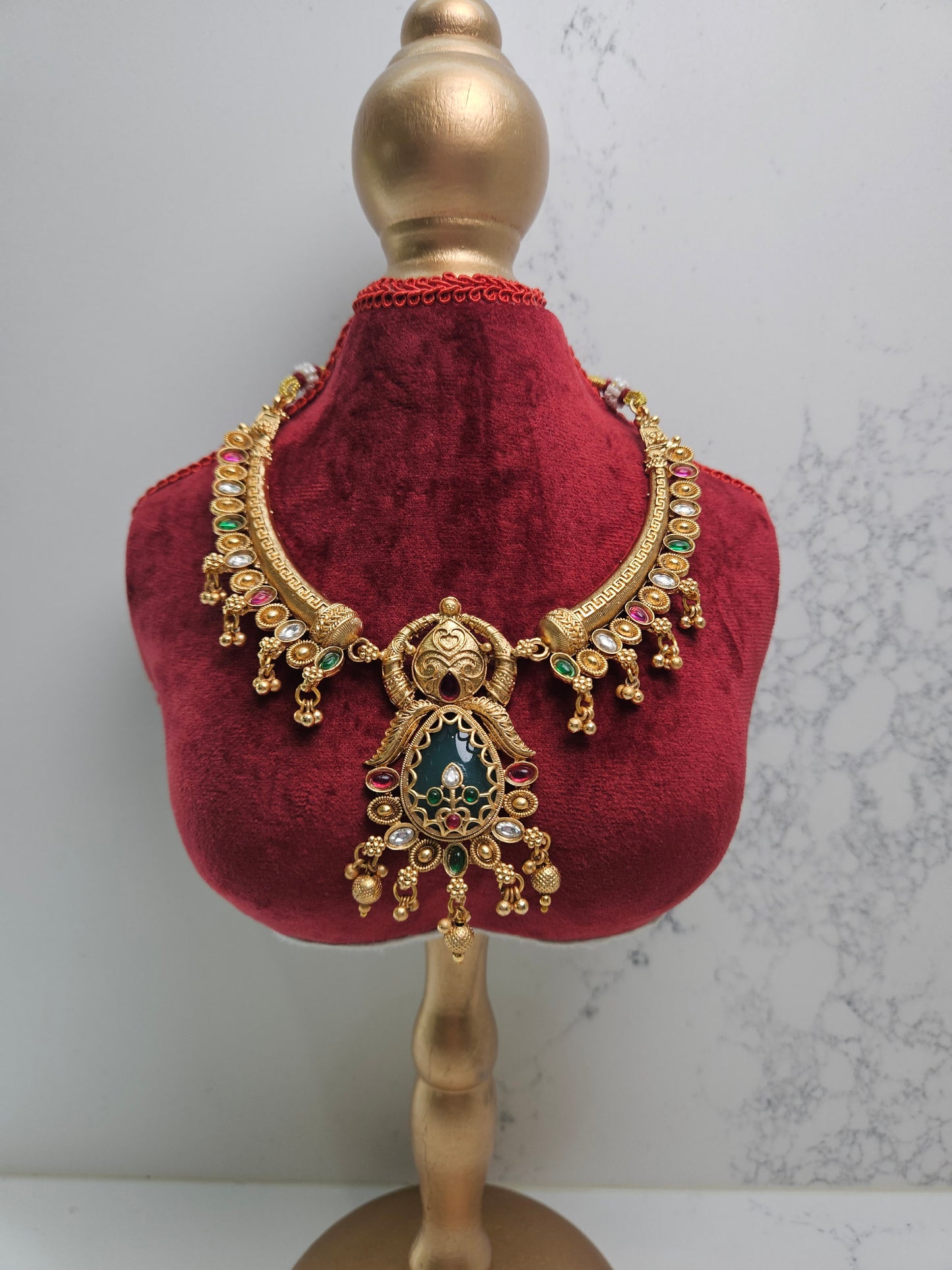 Rajwadi Heritage Necklace Set