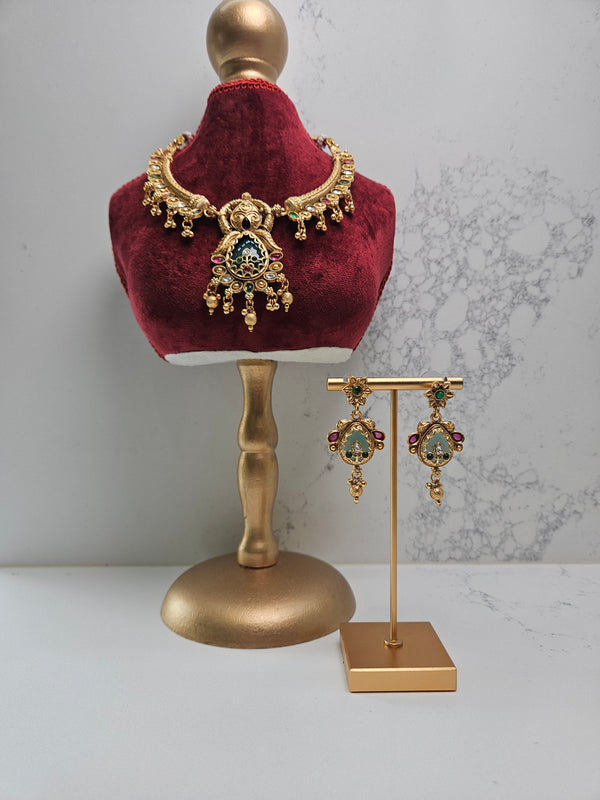Rajwadi Heritage Necklace Set