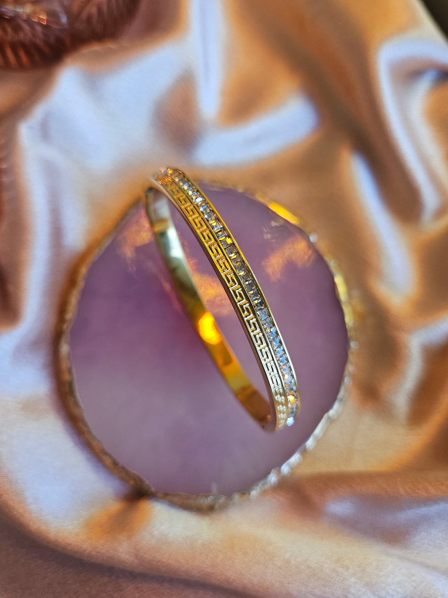 Crystal Luxe Anti-Tarnish Openable Bracelet